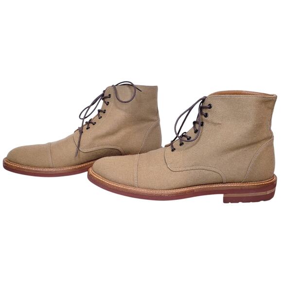 TAFT *The Jack (?) Boot* Cap Toe Khaki Handmade in Spain Men's Size EU 43/US 10 - Picture 1 of 16